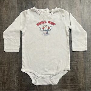 💞 Baby & Toddler Size 18 Months Chill Out Snowman Winter Holiday Onesie Bodysuit
